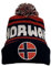 NW NATIONWEAR Herren Wintermütze mit Bommel (Norway)