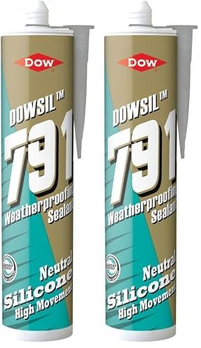 791 Silicone Sealant Grey 310ml (Pack of 2)