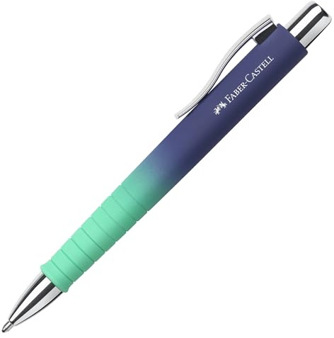 Faber-Castell - Kugelschreiber Poly Ball Buzzing Blue | Druckkugelschreiber mit ergonomischer Dreikantform, XB Mine und dokumentenechter Tinte für Schule und Büro