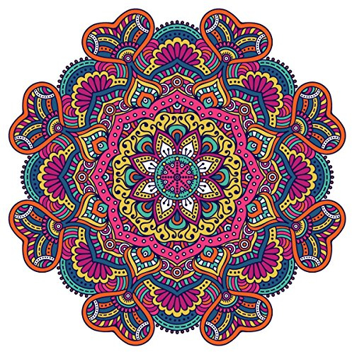 Mandala Multi-colour Design Sticker | Laptop, Car, Fridge, Wall Art Decal