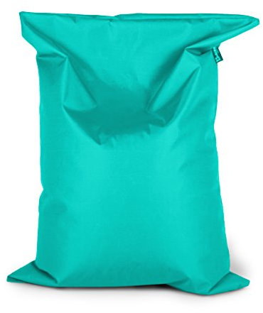 BuBiBag Sitzsack 150x100cm ca.340L mit Füllung Sitzkissen Rechteck Bodenkissen Kissen Sessel BeanBag (türkis)