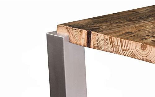 KTC Tec Tischbein Edelstahl TBE Quadratrohr TBE2 60x60mm eingelassen Tischfuß versenkt Wohnzimmertisch Esstisch Esszimmertisch