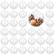 THE TWIDDLERS - 48 Boules Transparentes à remplir pour Sapin de Noël, décorations de fête de Noël, Loisirs créatifs, décorations – 8 cm