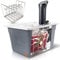 VÄESKE Isolierter Sous-Vide-Behälter mit Deckel und Gestell, speichert Wärme und schützt Arbeitsflächen, funktioniert mit den meisten Sous-Vide-Kochfeldern (12 QT)