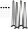 Lot de 4 Pieds de Table pour Meuble Scandinave, 4pcs Pied de Table Metal (A-71CM)