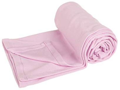 Kaarsgaren Baby und Kinder Bio-Baumwoll-Decke für den Sommer, Kinderwagendecke, Babydecke, Erstlingsdecke, Sommerdecke (Rosa, 70 x 100 cm)