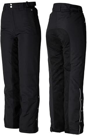 HORZE Cheyenne Womens Padded Winter Riding Pants - Black - 20