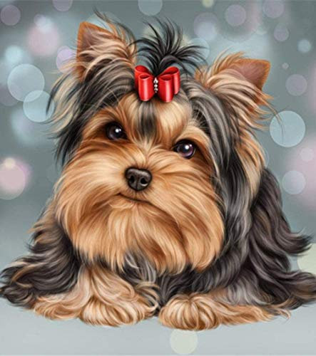 OKWallArt 1000 Piece Jigsaw Puzzles For Adults Yorkshire Terrier Wooden Jigsaw Puzzles