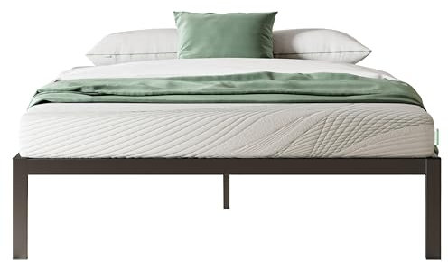 Novilla Metallbett Metallrahmenbett mit Lattenrost Bettgestell Für Erwachsene Kinder Jugendliche 120x200 cm Schwarz