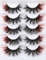 Kiromiro Lot de faux cils moelleux en vison Rouge
