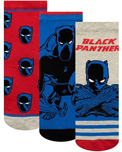 Marvel Boys Socks Pack of 3 Black Panther
