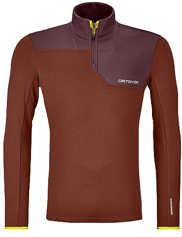 ORTOVOX Fleece Light Zip Neck, Herren