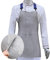 Schürze Schnittfeste Schürzen for Männer und Frauen, strapazierfähige Metall-Edelstahl-Metzgerschürze, verstellbare Schultergurte, 5 Größen (Size : 55x60cm)
