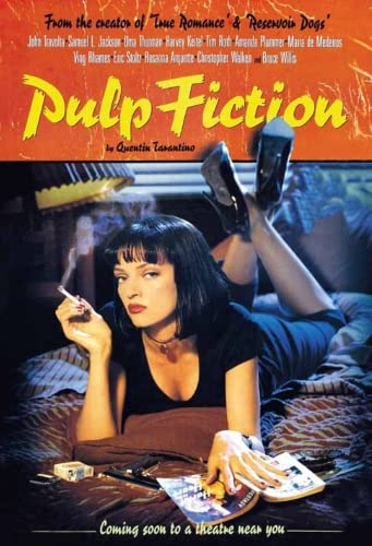 DekoDrom® Blechschild 20x30 cm Pulp Fiction Kult Film Tarantino Kino Werbung Bar Kneipe Wand Deko Sammler Geschenk FA0149