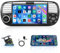 Hikity 1+32GB Android 15 Autoradio per Fiat 500 2007-2015 Radio con Schermo 7 Pollici Navi WiFi Bluetooth SWC USB FM RDS Mirror Link Touch Screen Stereo 2 Din + Retrocamera + Microfono