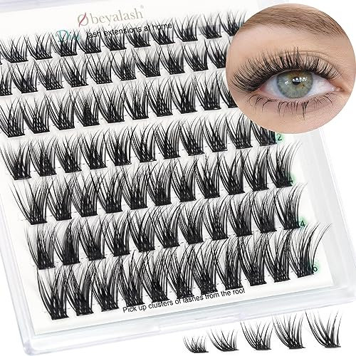 Faux Cils 84pcs Faux Cils Individuel DIY Faux Cils Effet Extension Soft 8-14Mix Faux Cils Naturel Lightweight by Obeyalash (Daisy-WL03)