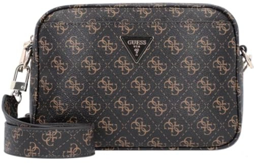 GUESS Damen Meridian Crossbody Handtasche, Moka Logo