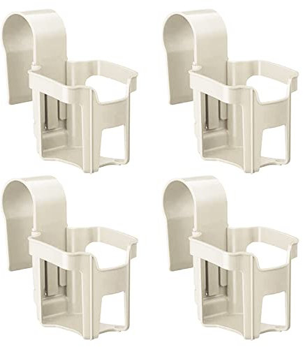 4 Pièces Porte Gobelet Piscine, Accessoires Piscine Hors Sol, Porte Verre Piscine, Bar de Piscine, Accessoire Piscine Exterieur Plateau Flottant Jacuzzi SPA Bière Jus Gobelet Fête Bouées (Carré Blanc)