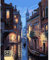 ADLUH CATCOQ DIY Ölgemälde-Set,Malen Nach Zahlen auf Leinwand für Erwachsene Kinder Anfänger – Wasser Venedig 16x20 Zoll(Rahmenlos)