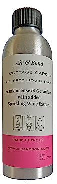 Cottage Garden Savon liquide sans SLS d'encens et géranium avec extrait de vin mousseux ajouté
