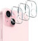 QULLOO Kamera Schutzfolie für iPhone 15 / iPhone 15 Plus für Panzerglas, 3 Stück 9H Härte Kamera Schutz Glas HD Klar Linse Folie Anti-Kratzen Kameraschutz