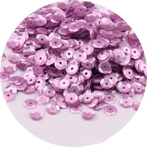 Whakano Paillettes da 6 mm per Fai Da Te, Vestiti, Artigianato, Cucito, Decorazione Matrimoni - 1 Confezione, Circa 1000 Pezzi, Rosa Porpora