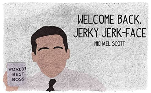 Boxbit zerbino ingresso esterno tappeto Zerbino personalizzato The Office Michael Scott Bentornato decorazioni casa Regali