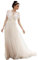 Perlen Hochzeit Capes Schultertuch Wickel Shrug Brautkleid-Jacken Flapper Bolero Überwurf (Elfenbein, One-Size)
