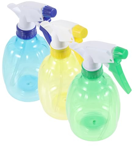 Kisangel Sprühflasche Mit Einstellbarer Druckdüse 3er-pack Bewässerungssprühflasche Aus Kunststoff in Bonbonfarben Für Pflanzen Im Freien