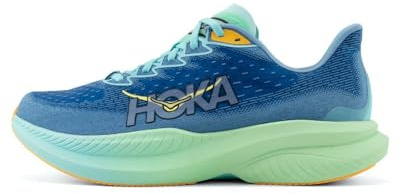 Hoka Mach 6 Running Shoes Man Blue Green
