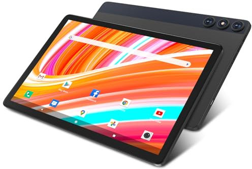 MEIZE Tableta Android 14 de 10 pulgadas 2025, tableta Octa-Core, celular dual 4G con pestaña 128 GB ROM + 14 (8 + 6) GB RAM/512 GB ampliable, cámara de 13 MP + 8 MP con Bluetooth 5.0/GPS/5G