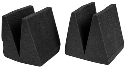 ifundom 4pcs Acoustic Panels Pyramid Design Noise Reduction Foams Echo Cancelling Panels for Home Office Ktv Bar
