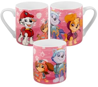 Paw Patrol Tasse für Kinder - Girls Pink Kinderbecher Kindertasse aus Keramik 230 ml