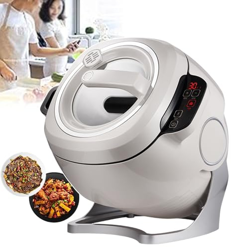 Lazy Stir-fry Pan Cooking Machine with 3 Gears Speed & 6L Capacity - Commercial Food Processor for Stir Frying, Stewing, and More