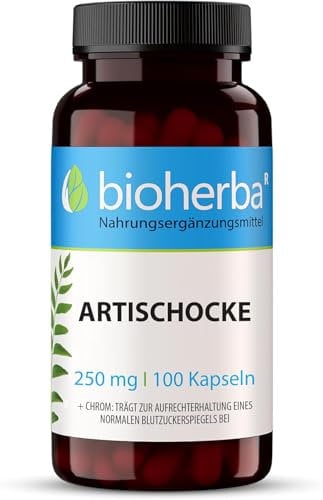 Carciofo Estratto in Capsule 250 mg - 100 Capsule ad Alta Potenza per la Salute del Fegato e Detox di BIOHERBA