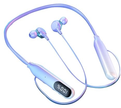 Bluetooth Neckband Earphones Wireless Neck Band Ear Bluetooth Gym Headphones Wireless ENC Noise Cancelling Sports Earphones In Ear Waterproof Headphones TWS Ear Phones for iPhone Android Runners Work