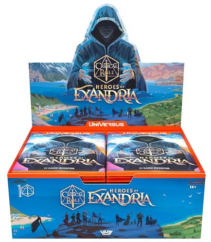 UniVersus: Critical Role: Heroes of Exandria - Booster Display - Enthält 24 Boosterpacks (11 Karten Ea), Kartenspiel zum Deckbau, zufällig Sortiert
