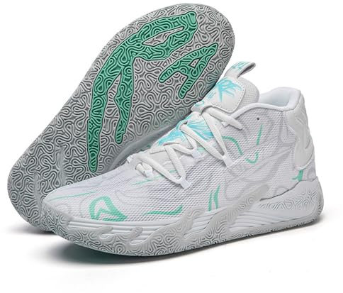 Hixingo Herren Basketballschuhe Sportschuhe High Top Sneaker Turnschuhe Anti-Rutsch Laufschuhe Basketball Schuhe Unisex Walkingschuhe für Aldult Jungen Mädchen