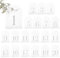 PH PandaHall 20 Sets gefrostete Tischnummern, Hochzeit Tischnummern Schilder Acryl-Tischnummern 1-20 Bogen Acryl Schild mit Ständer für Hochzeit Empfang Event Party Restaurant Klar 18x12.7 cm