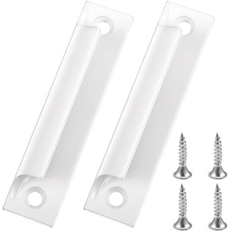 ZEYIYER Balkontürgriff Außen 2 Stück, Terassentürgriff Aluminiumlegierungsgriff Außen, Terrassentür Griff, Balkon-griff Terrassentür Griff für Türen und Fenster, Inkl Edelstahl Schrauben