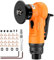 AMTOVL Air Chamfer Tool - Mini Pneumatic Chamfering Machine, 30000 RPM Pneumatic Chamfering Tool, 45 Degree Air Beveling Machine with 1/4 Inch Air Inlet for Metal, Wood (Orange)
