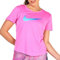 Nike T-Shirt Rose Femme One DF Swsh Rose XS