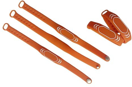 10 Stück 13,56 MHz M1 Chip Armband Wasserdicht Silikon RFID Berührungslos Intelligente Zugangskontrolle Armband (Orange)