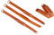 10 Stück 13,56 MHz M1 Chip Armband Wasserdicht Silikon RFID Berührungslos Intelligente Zugangskontrolle Armband (Orange)