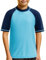 MASOCIO Maglia Anti UV Bambino UPF 50+ Maglietta Termica Nuoto Manica Corta Protezione UV50 Costume da Piscina Mare Ragazzo Asciugatura Rapida 5 Anni Blu Navy Blu