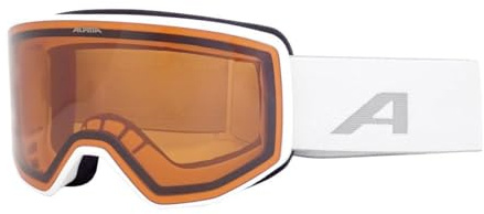 ALPINA Venet - Hochwerte Skibrille für Damen und Herren, optimale Passform, ideal für Brillenträger, Anti-Fog, effektive Luftzirkulation