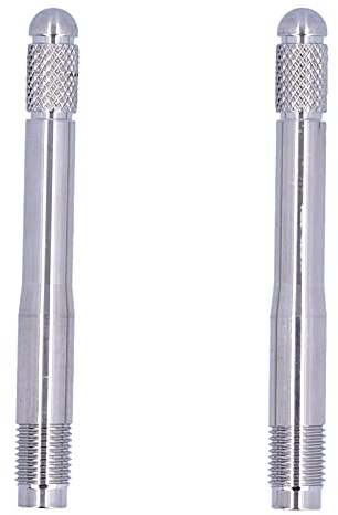 KooingTech 2 Stück Radmontagehilfe Fixierbolzen, Montagehilfe Radwechsel | M14 X 1.5 Edelstahl Reifen Montagehelfe, Edelstahl