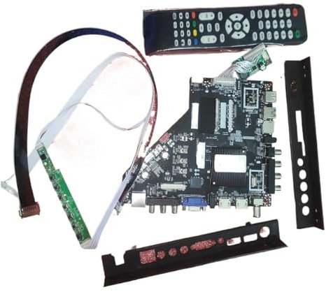 Générique Carte mère TV Android Dual Core WiFi 4K T.HV510.81, 1 Go DDR + 8 Go EMMC, Compatible avec Samsung ou LG. Écran Compatible.(with attachments)