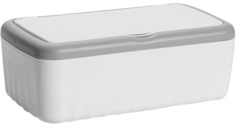 HOLIDYOYO Rectangular Plastic Tissue Box Cover with Lid Large Capacity for Bedroom and Kitchen Use Refillable Wet Wipes Dispenser with Quick Access Feature