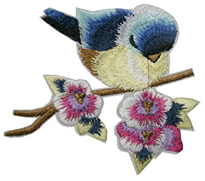 Aufnäher Bügelbild Aufbügler Vogel 100x85mm (1128)